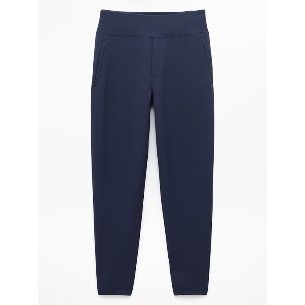 Athleta Brooklyn Ankle Pants Navy Blue Tapered Work Travel Trousers Size 8